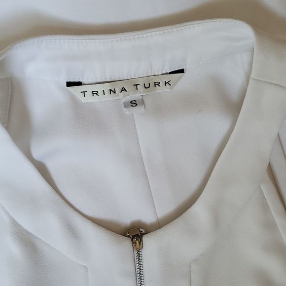 Trina Turk Halter in White sz Small - Picture 9 of 11